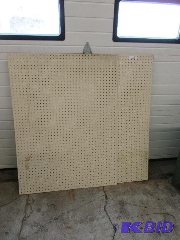 2 pieces of peg board, 34 12&quot x 46 12&...