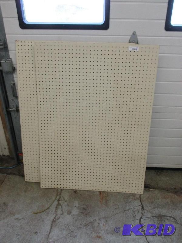 2 pieces of peg board, 34 12&quot x 46 12&...