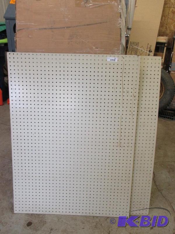 2 pieces of peg board, 34 12&quot x 46 12&...