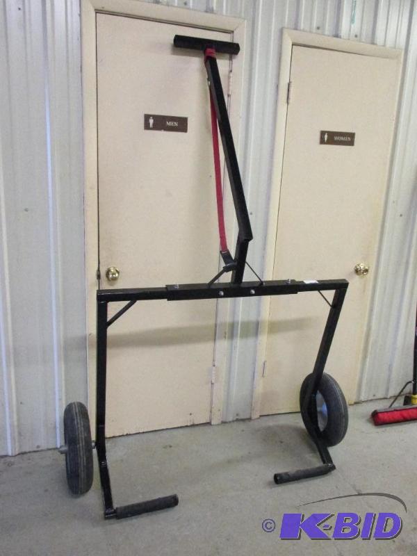 Snowmobile mover cart, heavy duty constructio...