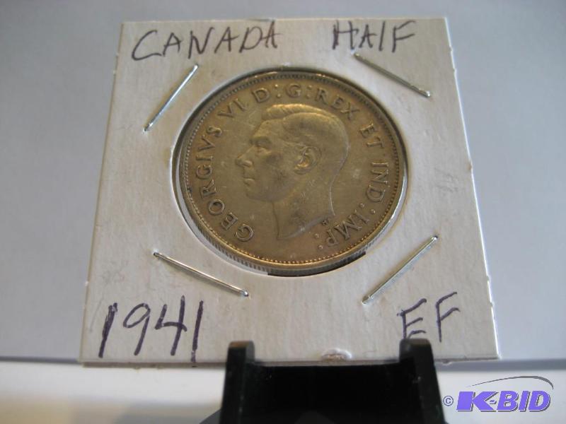 1941 CANADA HALF DOLLAR 80% SILVER