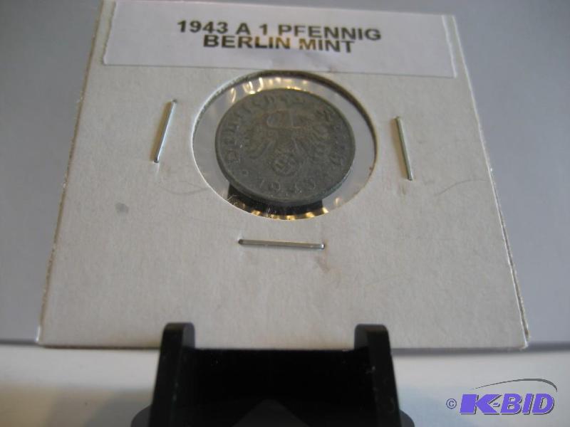 1943 GERMAN 1 PFENNIG