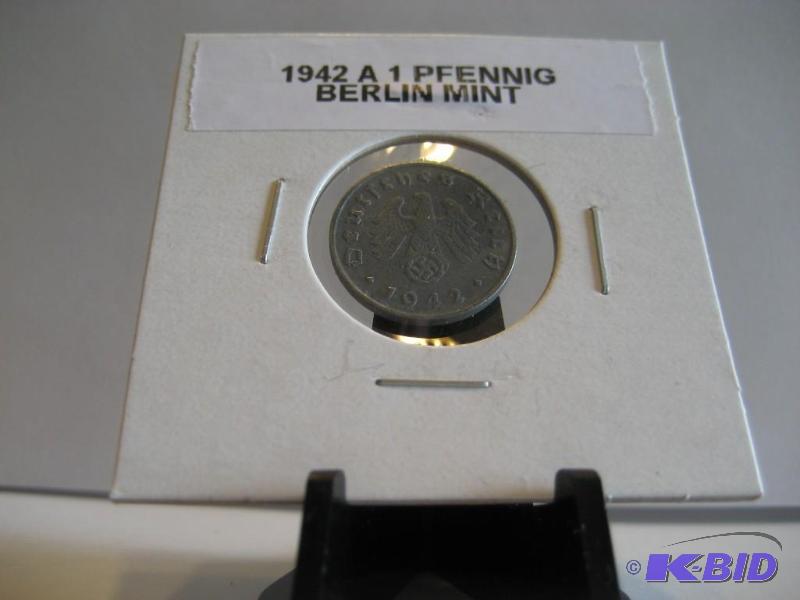1942 GERMAN 1 PFENNIG
