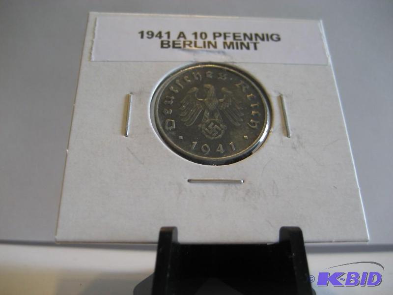 1941 GERMAN 10 PFENNIG