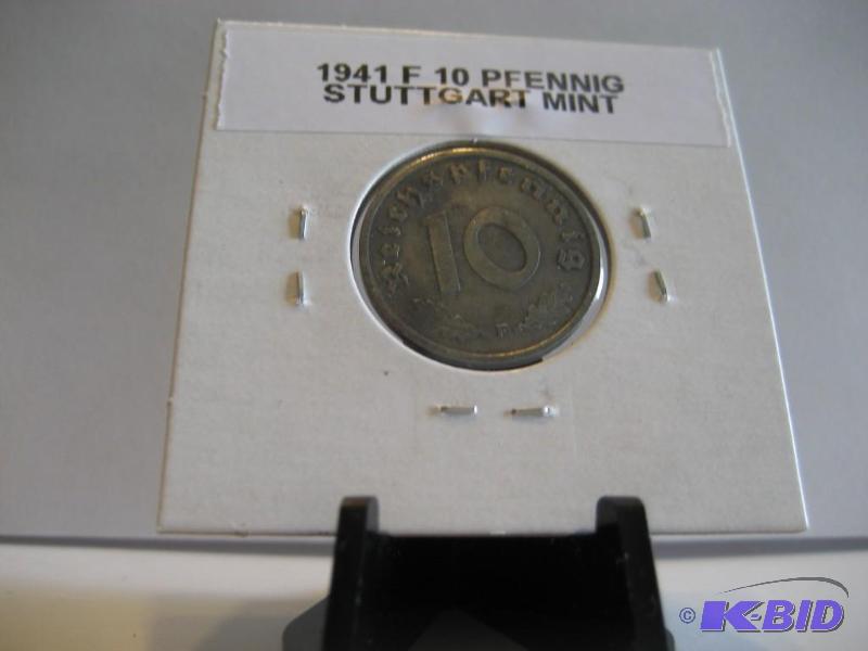 1941 GERMAN 10 PFENNIG