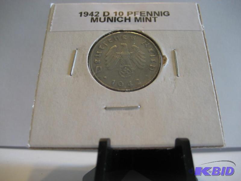 1942 GERMAN 10 PFENNIG