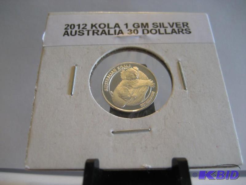 2012 AUSTRALIA 30 DOLLARS 1 GM .999 PURE SILVER