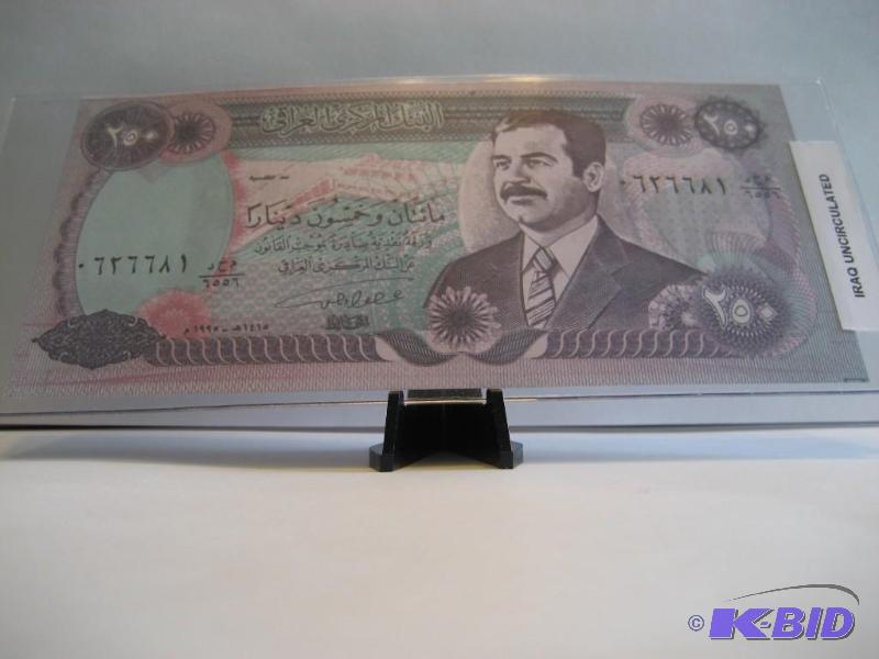 IRAQ SADDAM HUSSEIN FOREIGN NOTE UNCIRCULATED