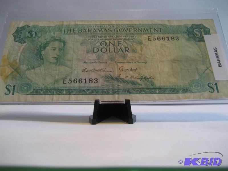 BAHAMA GOVERNMENT ONE DOLLAR BILL