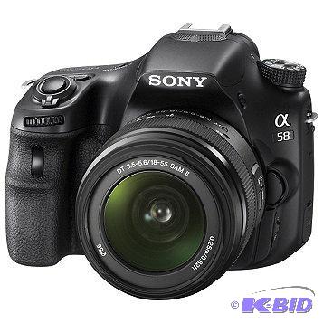 New Sony ALPHA 20.1MP DSLR Camera with 18-55m...