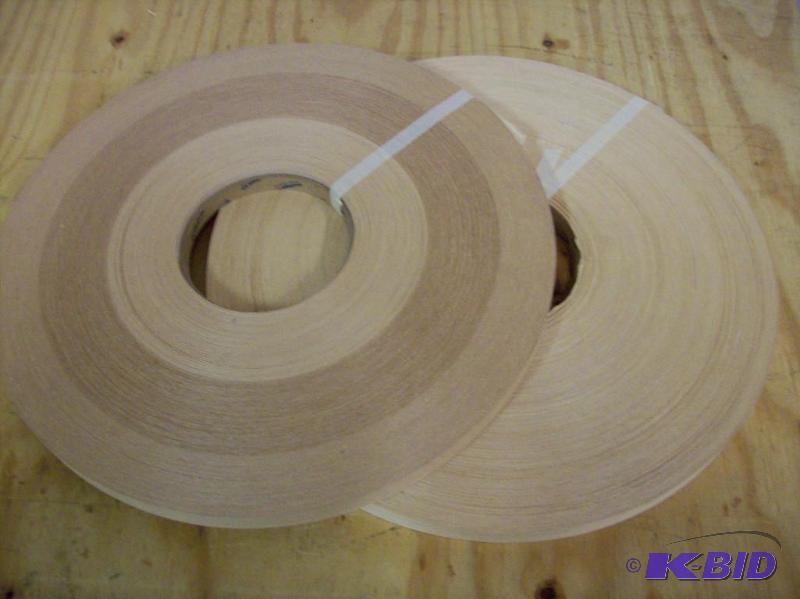 lot 32 image: Two (2) 800-foot rolls of natural wood edging...