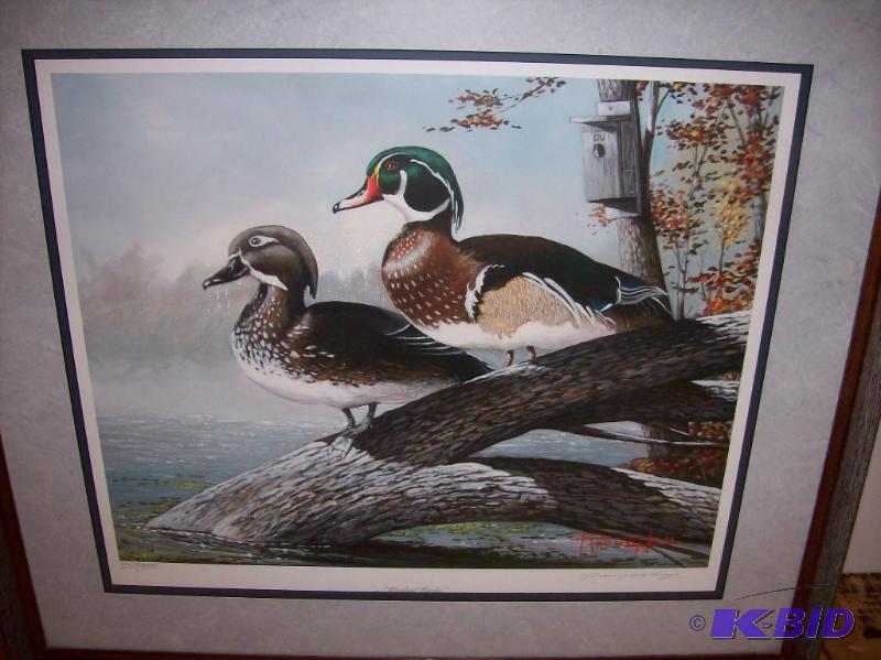 lot 5 image: &quotWoodland Woodies" framed print num...