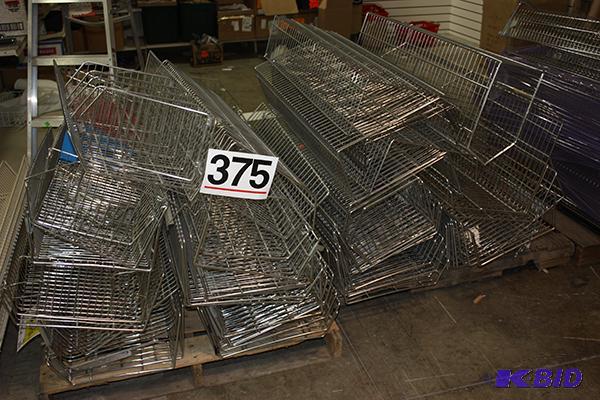 Wire basket shelves