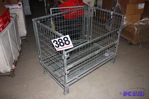 Metal collapsible bins