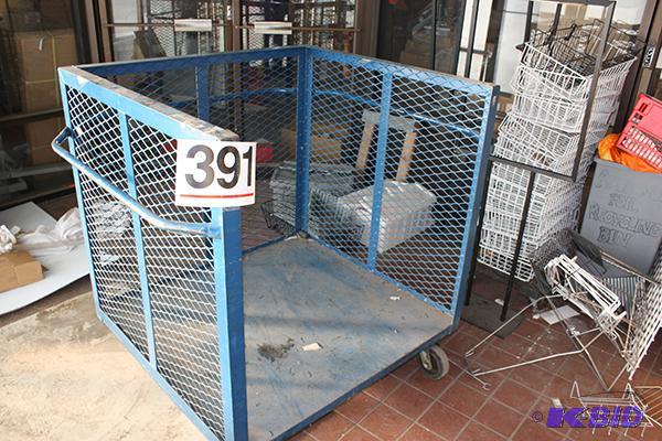 3 sided metal bins