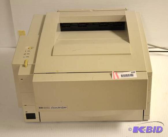 lot 109 image: HP LaserJet 6MP printer 8ppm - powers up...