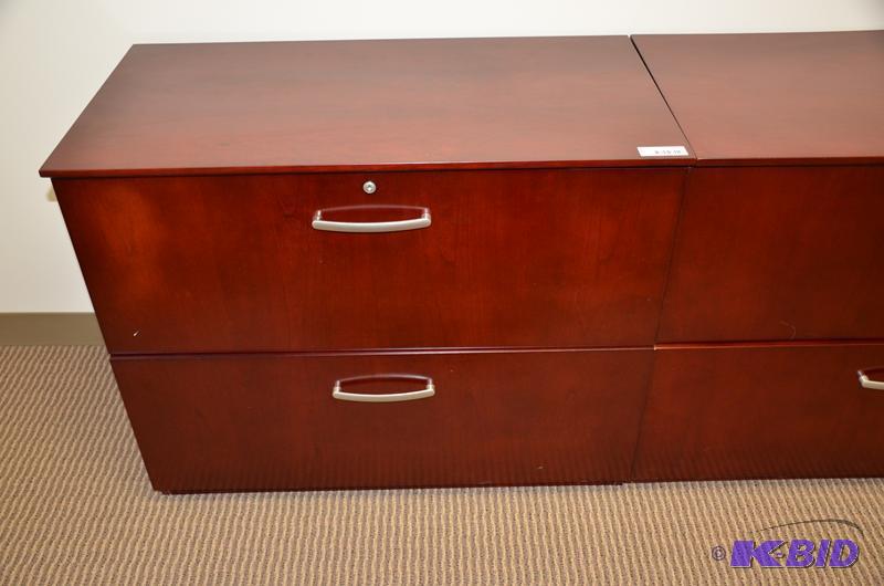 lot 15 image: Wooden file cabinet, 2 drawer 19x29x36"....