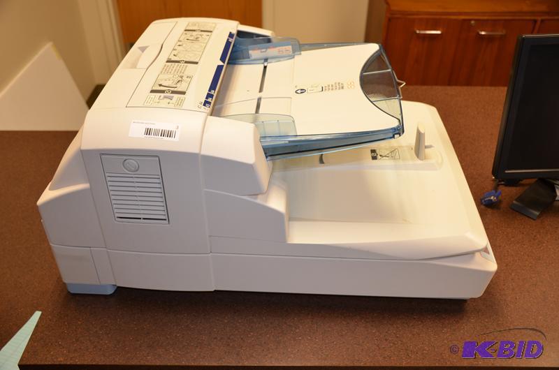lot 3 image: Ricoh IS760D Color Scanner. It Powers up...