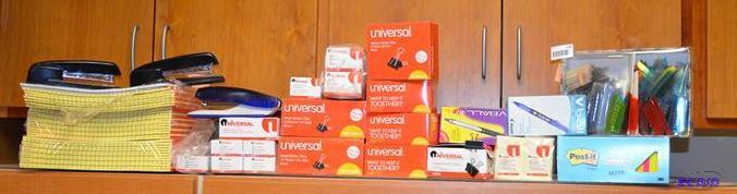 lot 96 image: Office supplies Large bnder clips - 7 boxes p...
