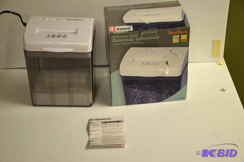 lot 99 image: NoviTech Cross Cut Desktop Shredder - in orig...
