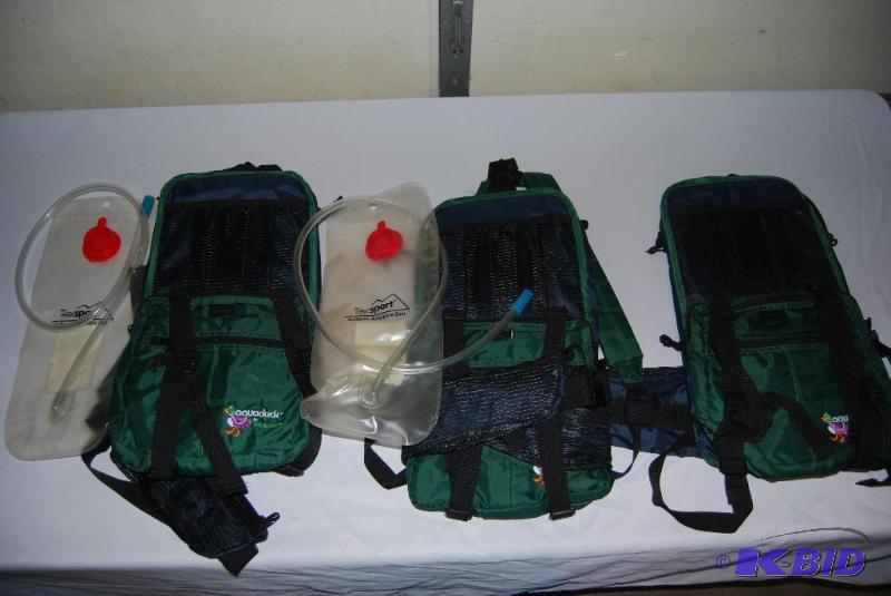 Lot of 3 Texsport Aquaduck Hydration Back Pac...