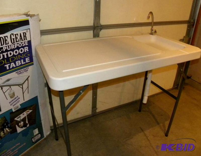 Fish  Game Processing Table, containment gro...
