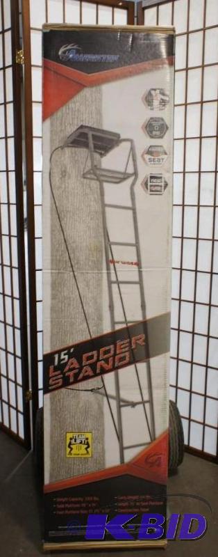lot 2 image: New Ameri-Step Tree Stand - 15 ladder - Mode...
