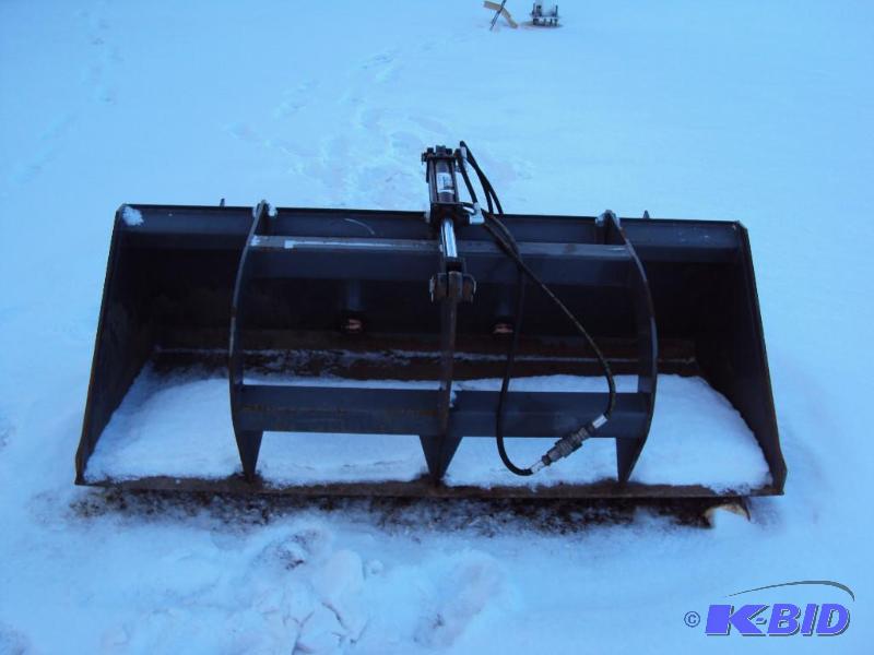 lot 2 image: 66 inch Hydraulic Grapple Bucket for Skidstee...