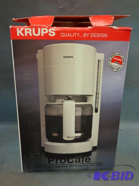 lot 104 image: Coffee Maker   Krups  10 cup ...