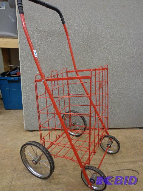 lot 109 image: Cart   42 X 16 X 12  On Wheels ...