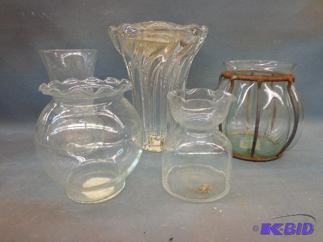 lot 120 image: Candleholders and Vases   From 4" to 8&q...