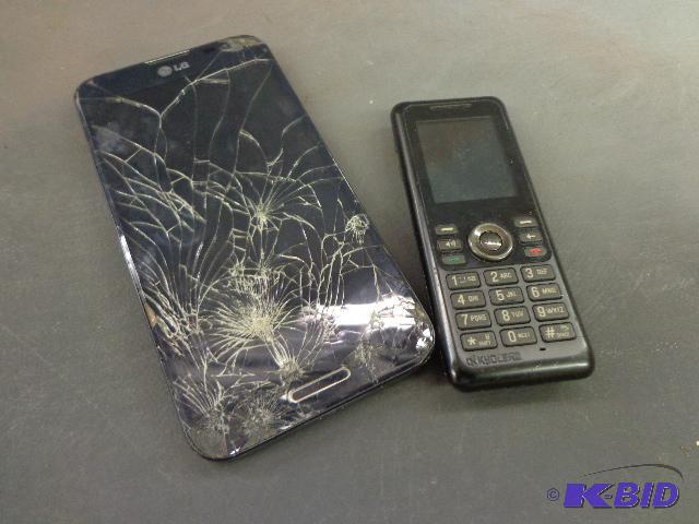 lot 14 image: Cell Phones   LG Touch Screen Smart Phone, sc...