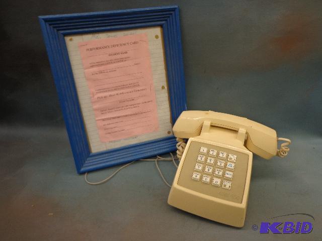 lot 54 image: Phone and Picture Frame   Phone is a push but...