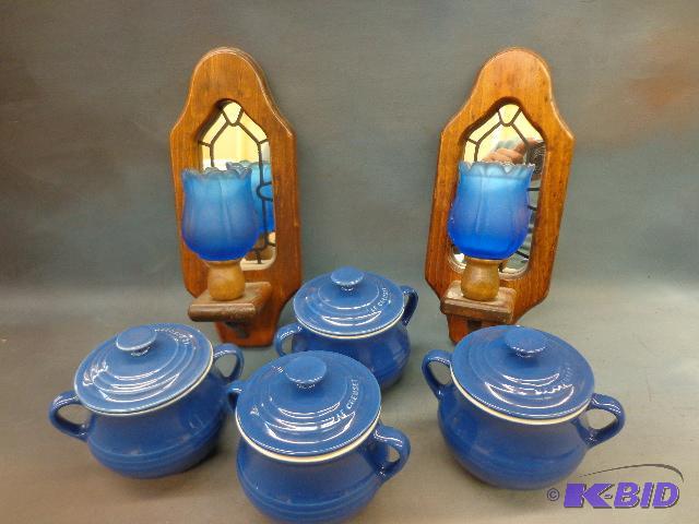 lot 56 image: Crocks and Scones   Crocks are LeCreuset  Sco...