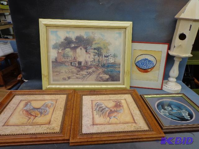 lot 77 image: Pictures and Birdhouses   Frank Hamilton 18 X...