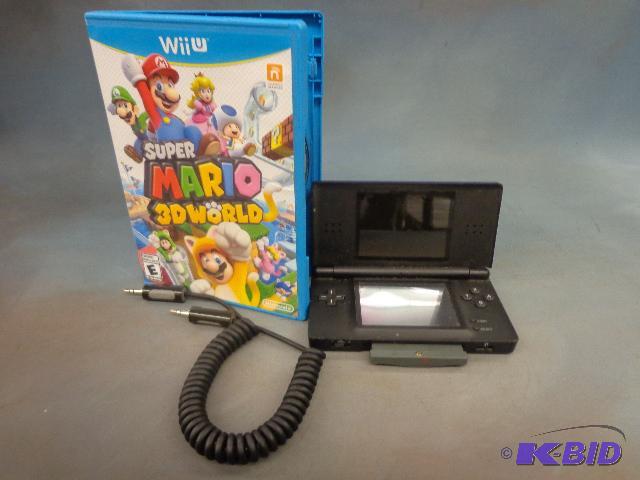 lot 8 image: Nintendo DS with Zelda Game and WII Mario Gam...