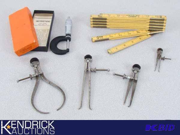 lot 47 image: Lot of Vintage Precision Measuring Tools