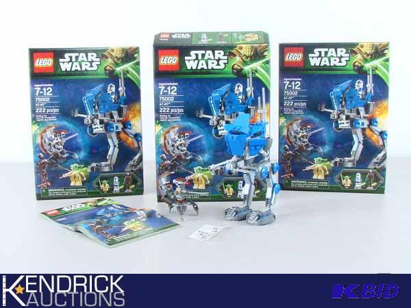lot 57 image: 3 Lego Star Wars AT-RT 75002 Sets