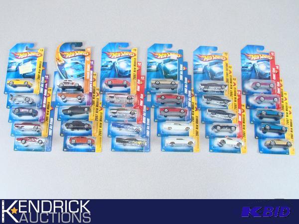 lot 61 image: 30 Vintage MINT ON CARD 2007 Hot Wheels