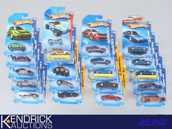 lot 88 image: 20 Vintage MINT ON CARD 2010 Hot Wheels