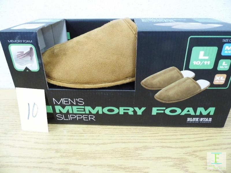 New Mens Memory Foam Slippers