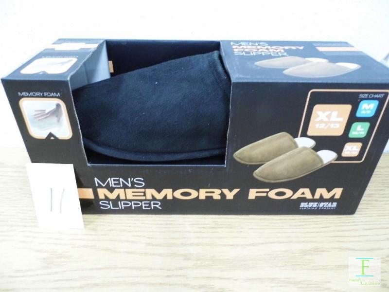 New Mens Memory Foam Slippers