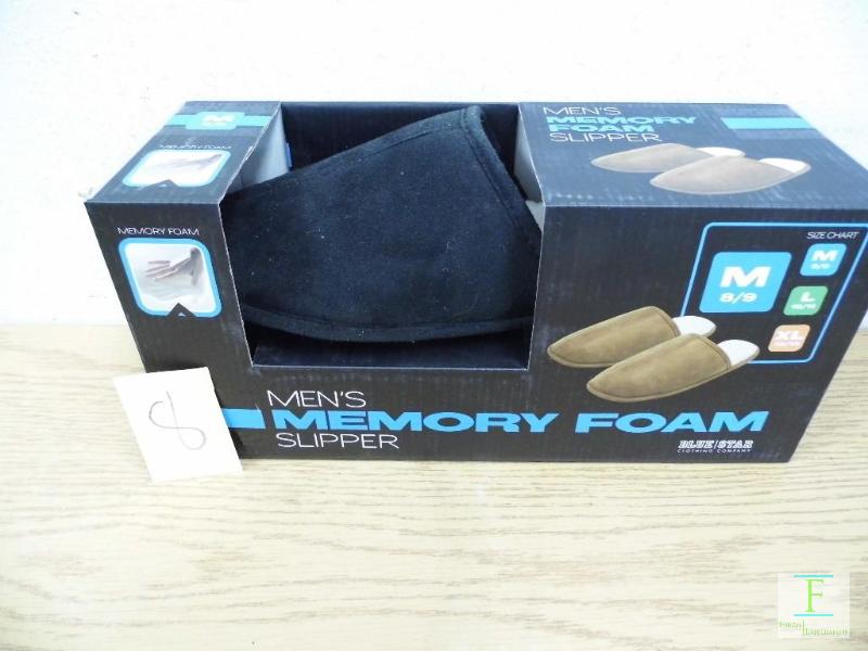 New Mens Memory Foam Slippers