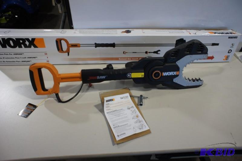 lot 14 image: New WORX Jaw Saw  MSRP $182.99     ...
