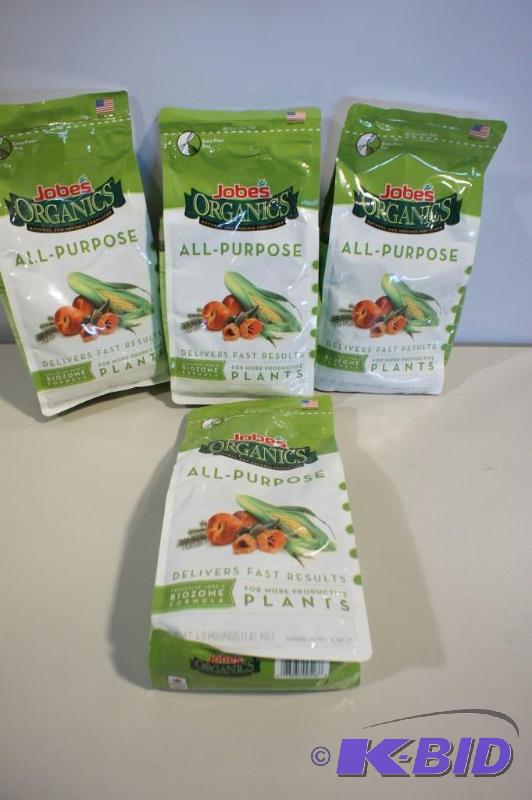 lot 2 image: Four Bags of 4 Ib&nbspJobes&nbspOrganics Al...