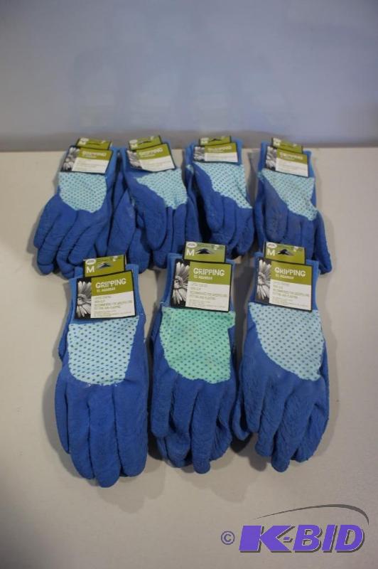 lot 7 image: New Midwest gripping latex coated gloves - Qt...