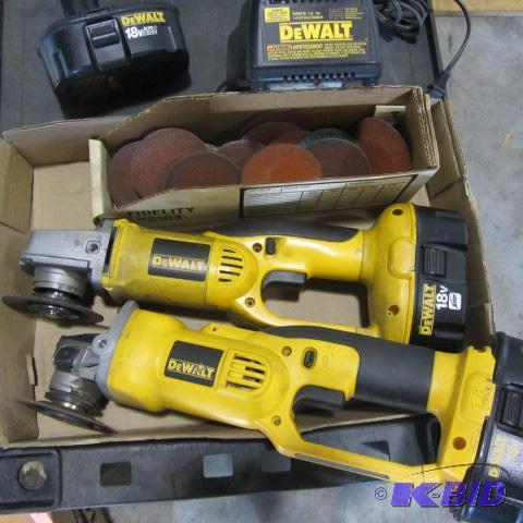 lot 101 image: DeWalt 18V Cutoff Tools
