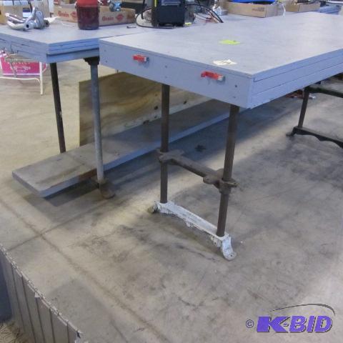 lot 114 image: Heavy Duty Work Tables