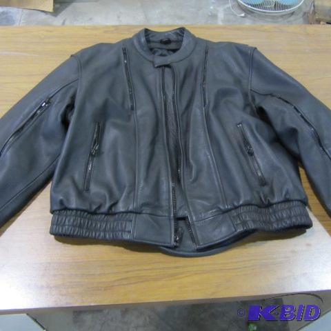 lot 53 image: Like New Leather Jacket