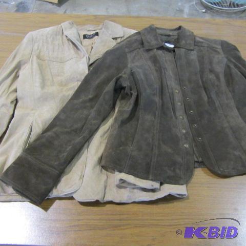 lot 57 image: Two Leather Coats